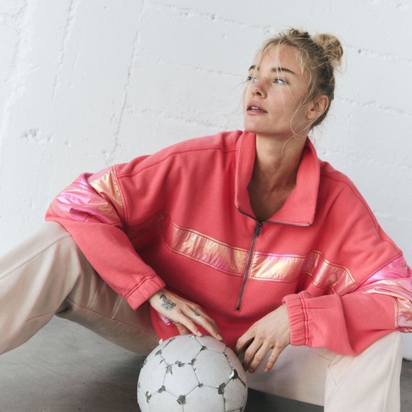 NWT FP Movement Free People  Away We Go half zip Sz M $128 - Picture 11 of 12